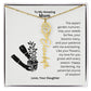 Mom - My love For You Grows With Every Season Flower Name Necklace