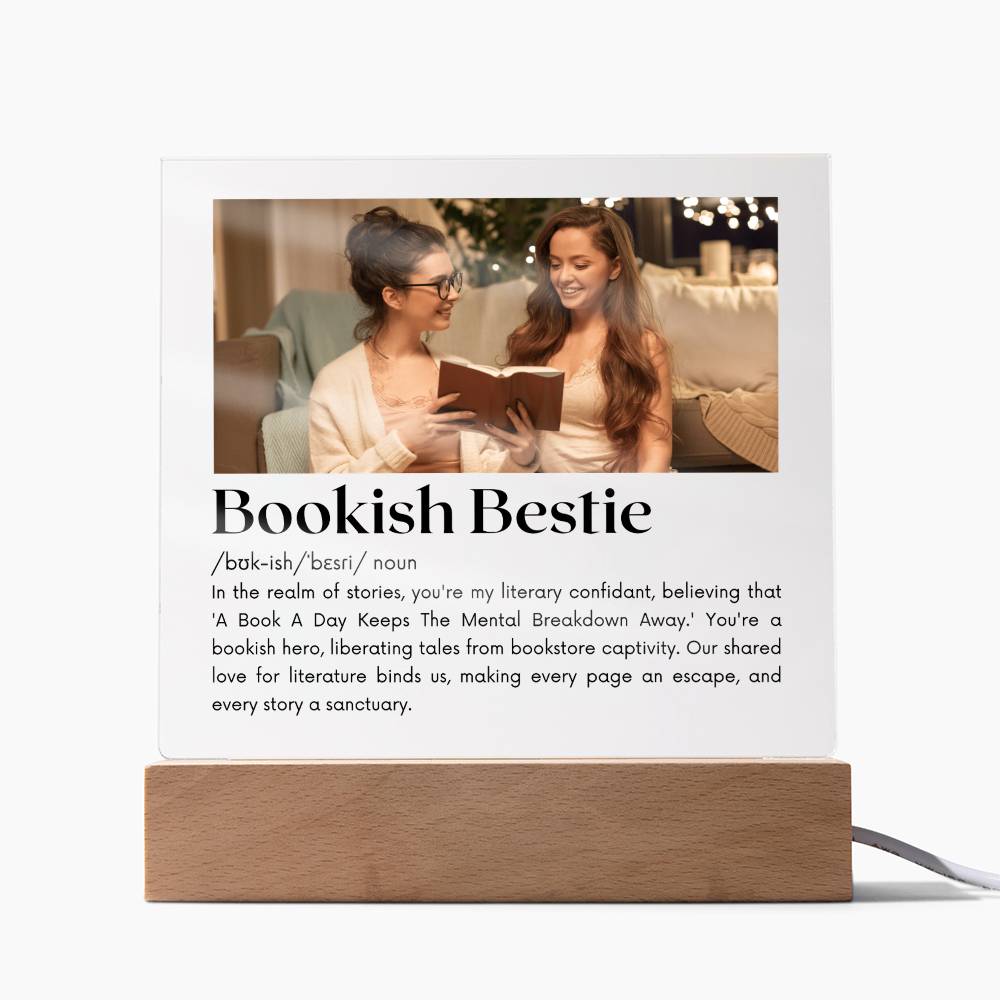 Bookish Bestie - Bookish Hero Acrylic Square