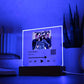 Black Christmas Family Song Plaque  Square Acrylic Plaque