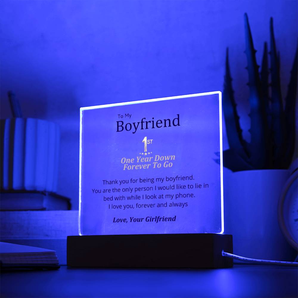 Boyfriend- Only Person Square Acrylic Plaque