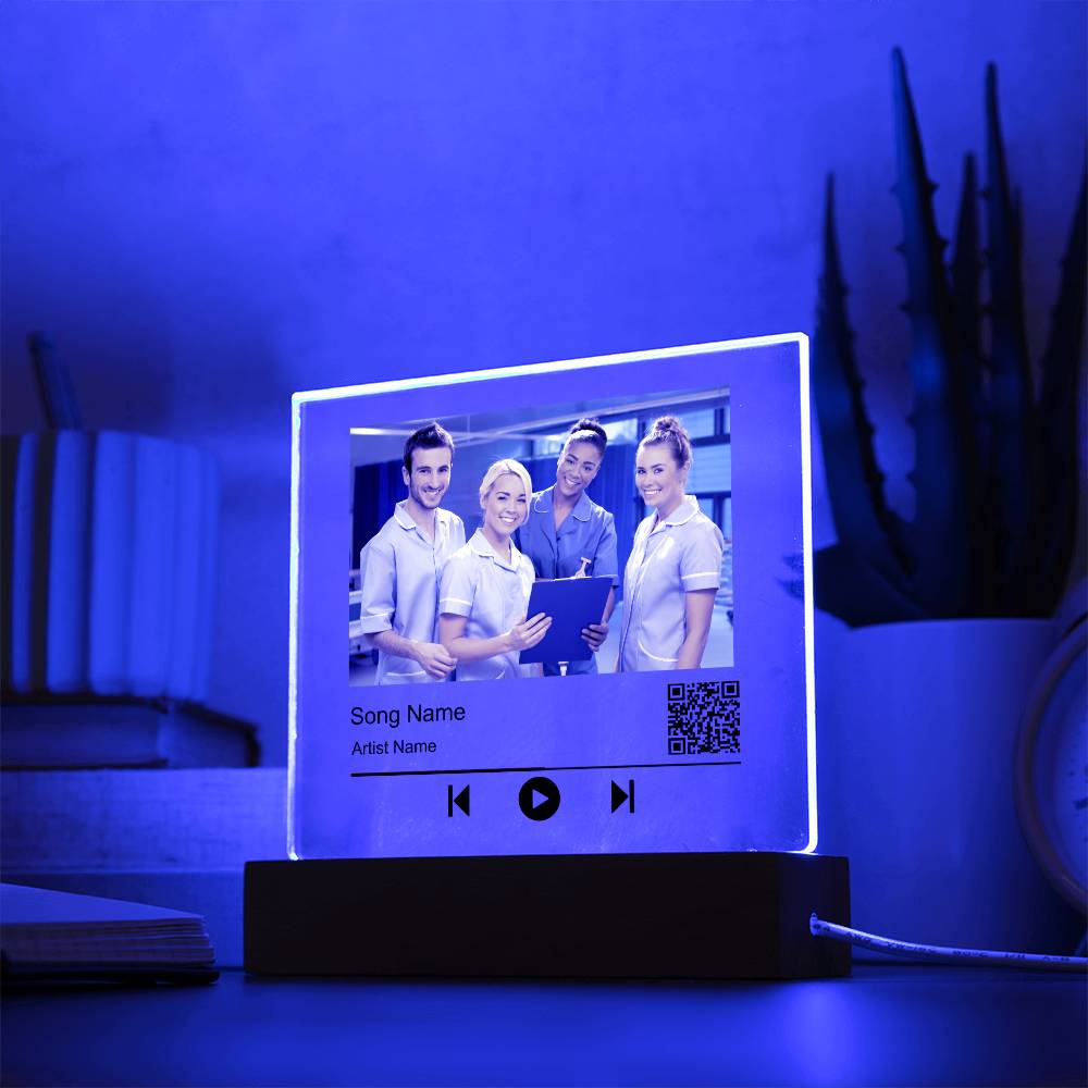 Nurse Without song name Square Acrylic Plaque