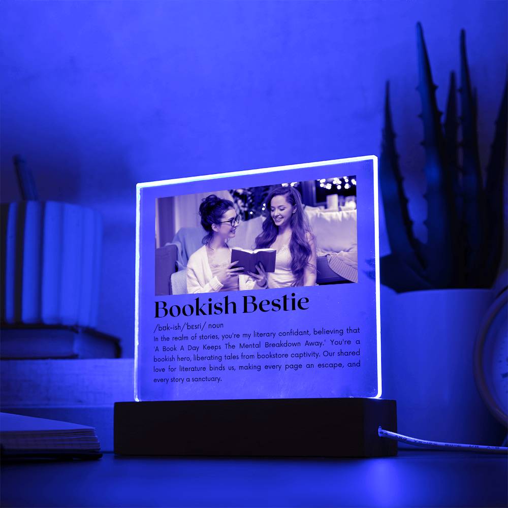 Bookish Bestie - Bookish Hero Acrylic Square