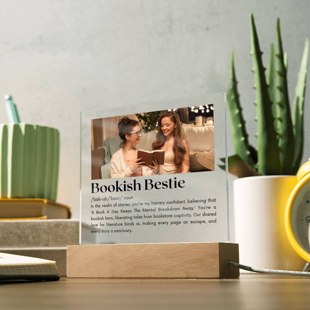 Bookish Bestie - Bookish Hero Acrylic Square