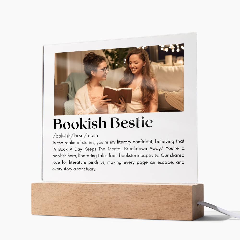Bookish Bestie - Bookish Hero Acrylic Square