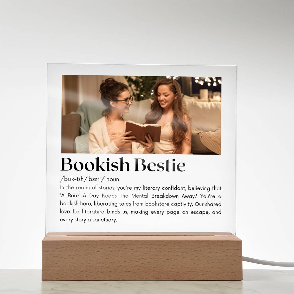 Bookish Bestie - Bookish Hero Acrylic Square
