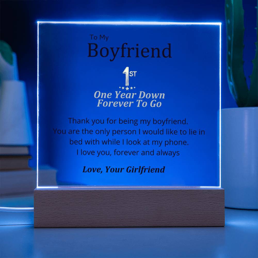 Boyfriend- Only Person Square Acrylic Plaque