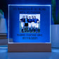 Best Friends Female Football Training Acrylic Square