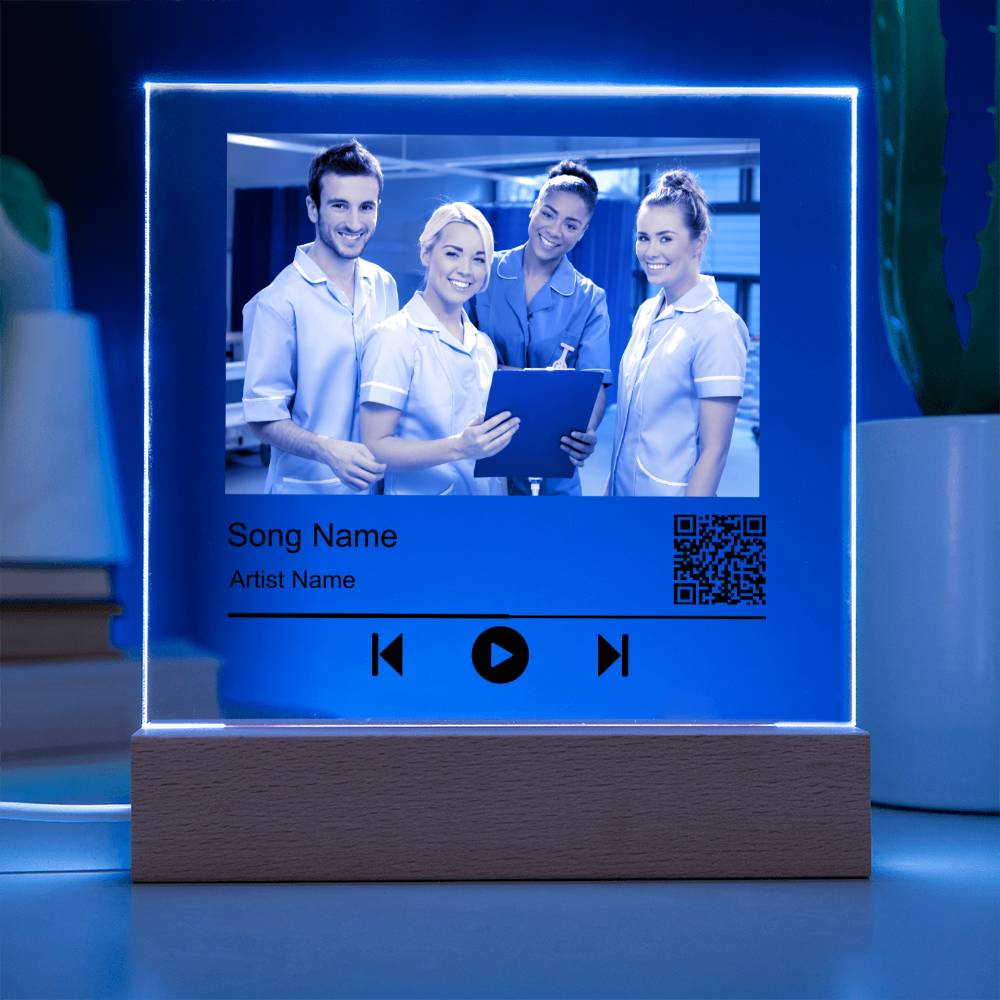 Nurse Without song name Square Acrylic Plaque