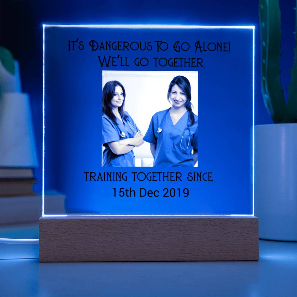 Best Friends Nurse Training Acrylic Square