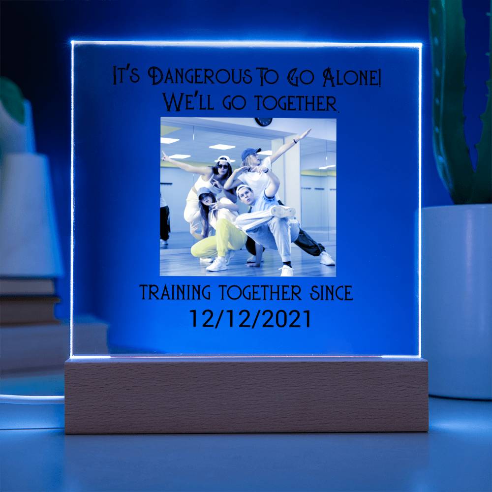 Best Friends Dancing Training Acrylic Square