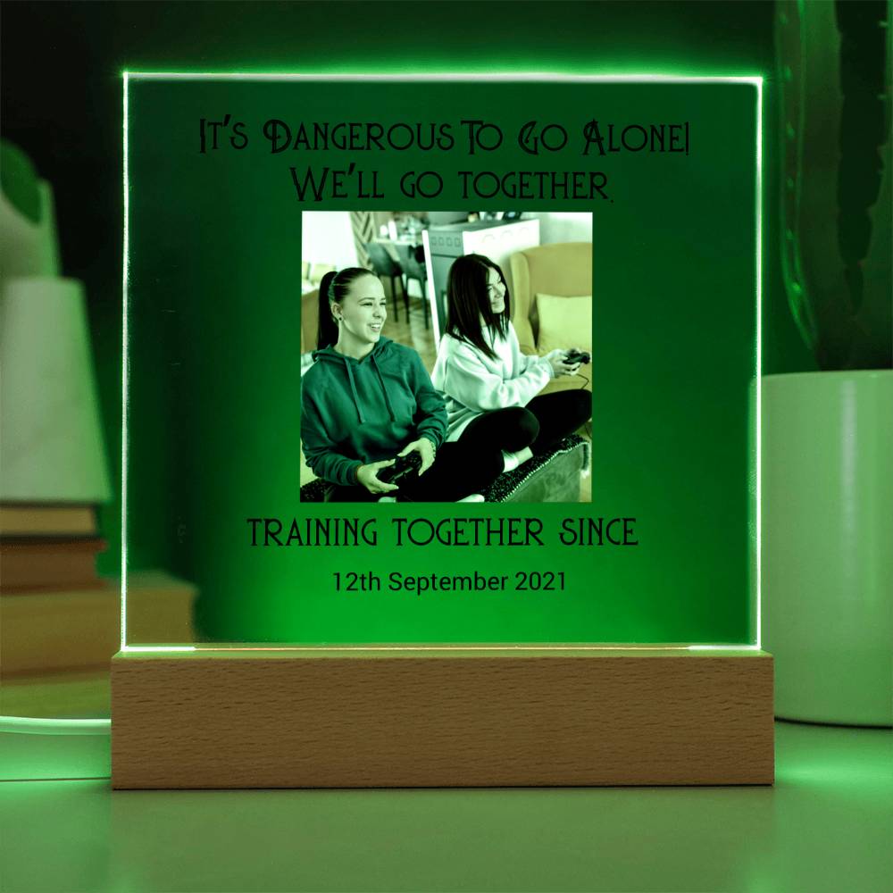 Best Friends Playing Games Training Acrylic Square