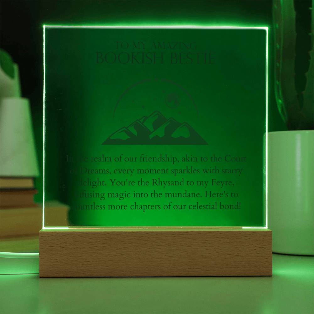 Bookish Bestie - Infusing Magic Into the Mundane Acrylic Square