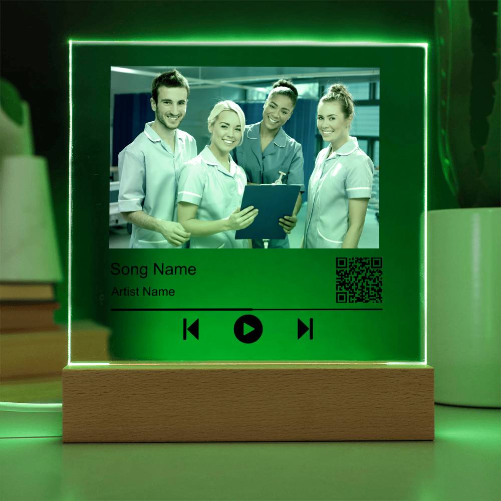 Nurse Without song name Square Acrylic Plaque