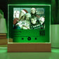 White Christmas Family No Name Square Acrylic Plaque