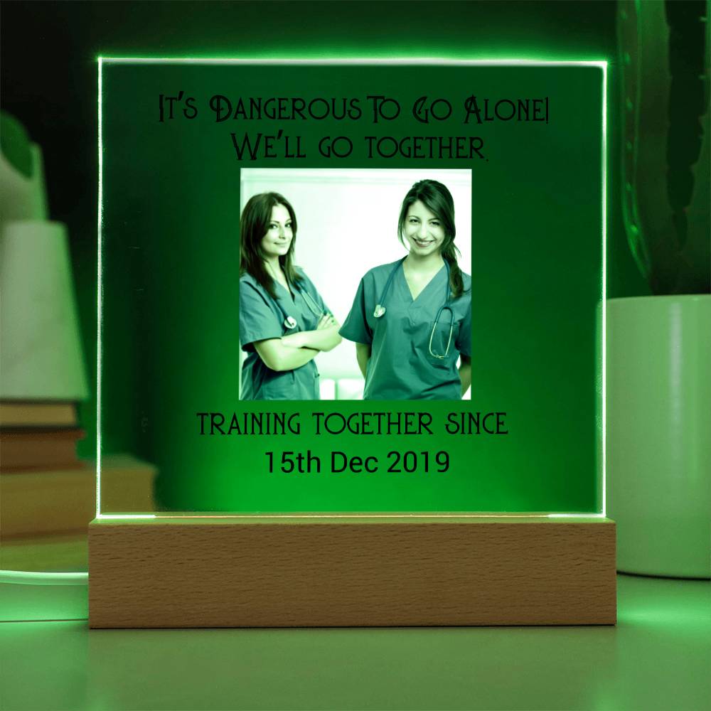 Best Friends Nurse Training Acrylic Square