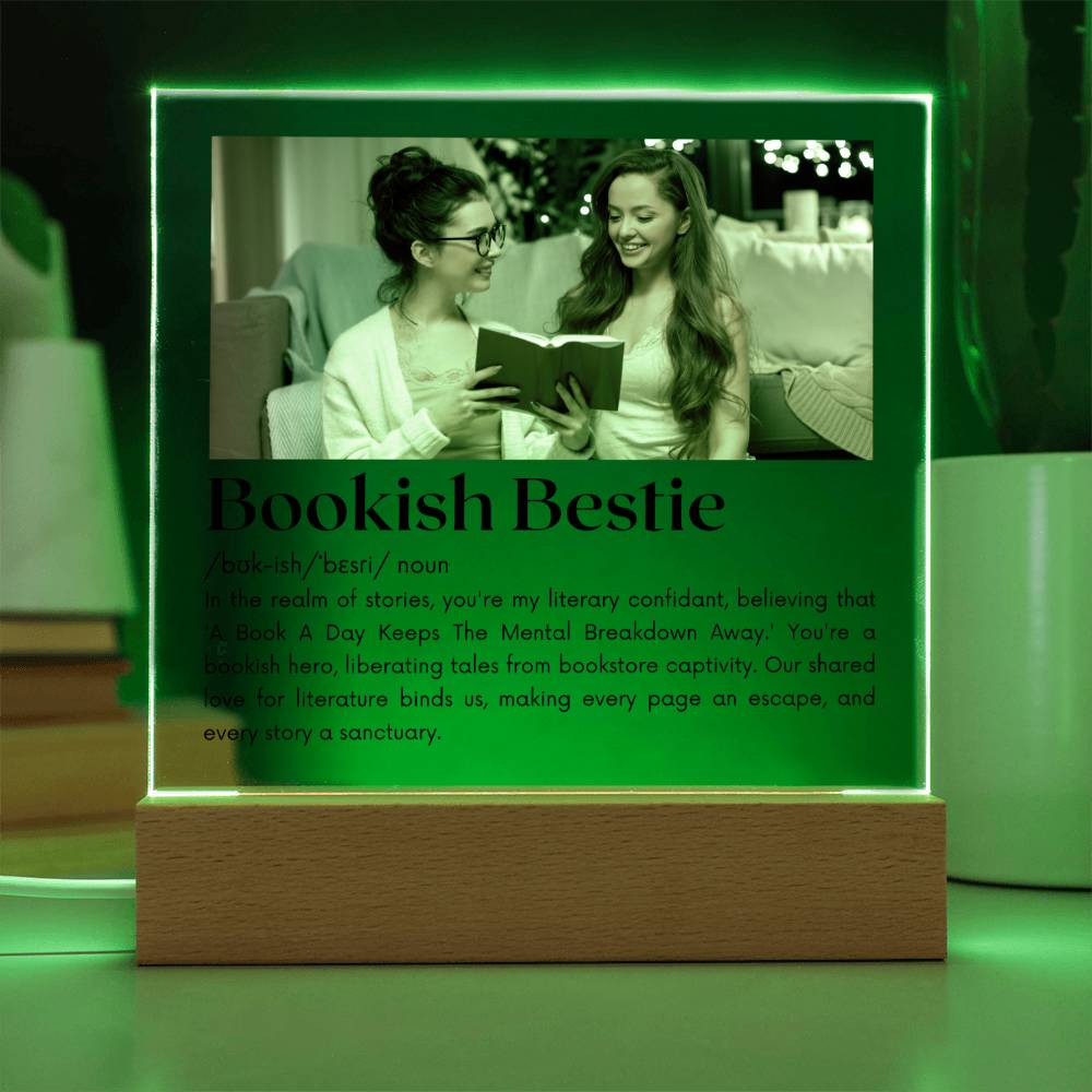 Bookish Bestie - Bookish Hero Acrylic Square