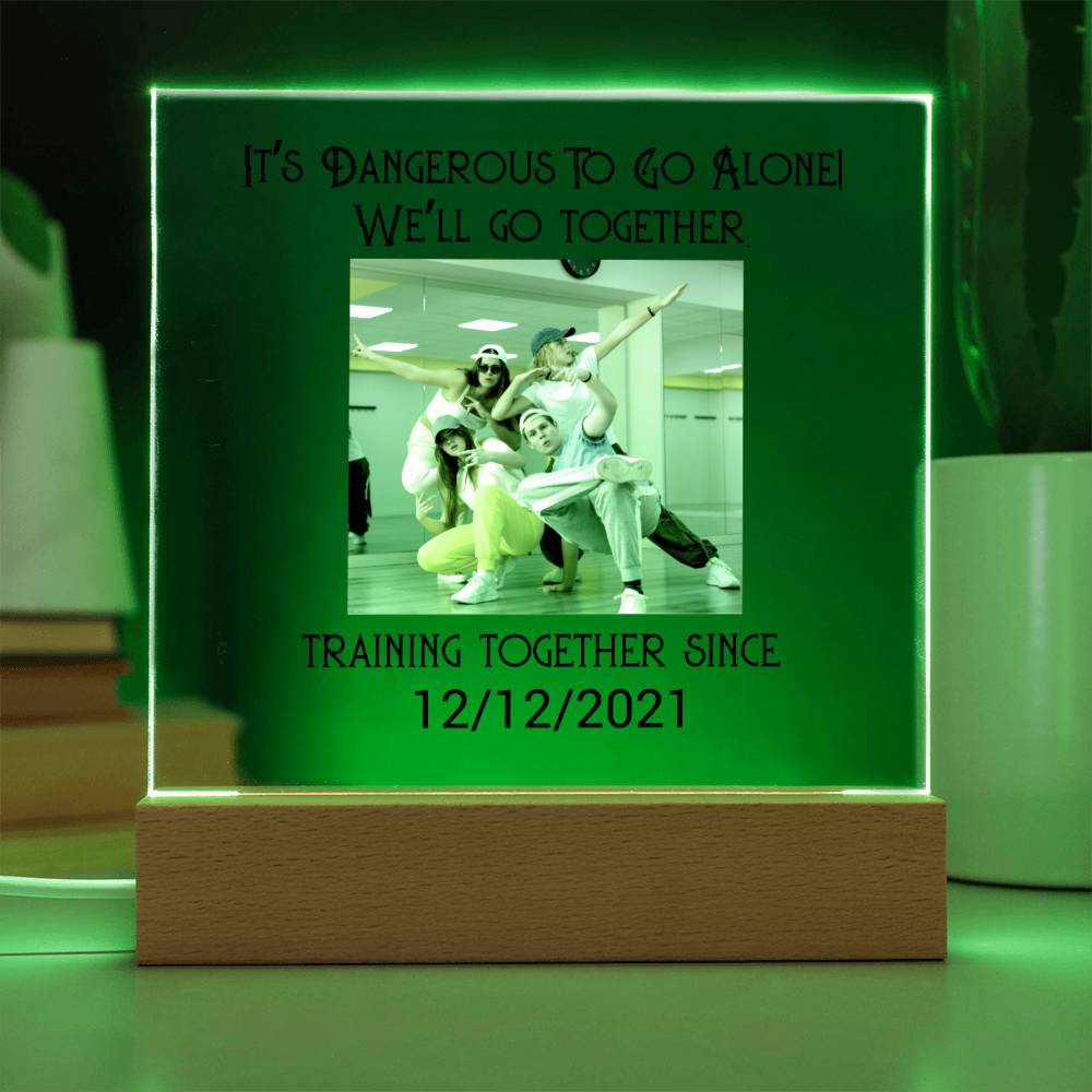 Best Friends Dancing Training Acrylic Square