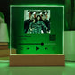Black Christmas Family Song Plaque  Square Acrylic Plaque
