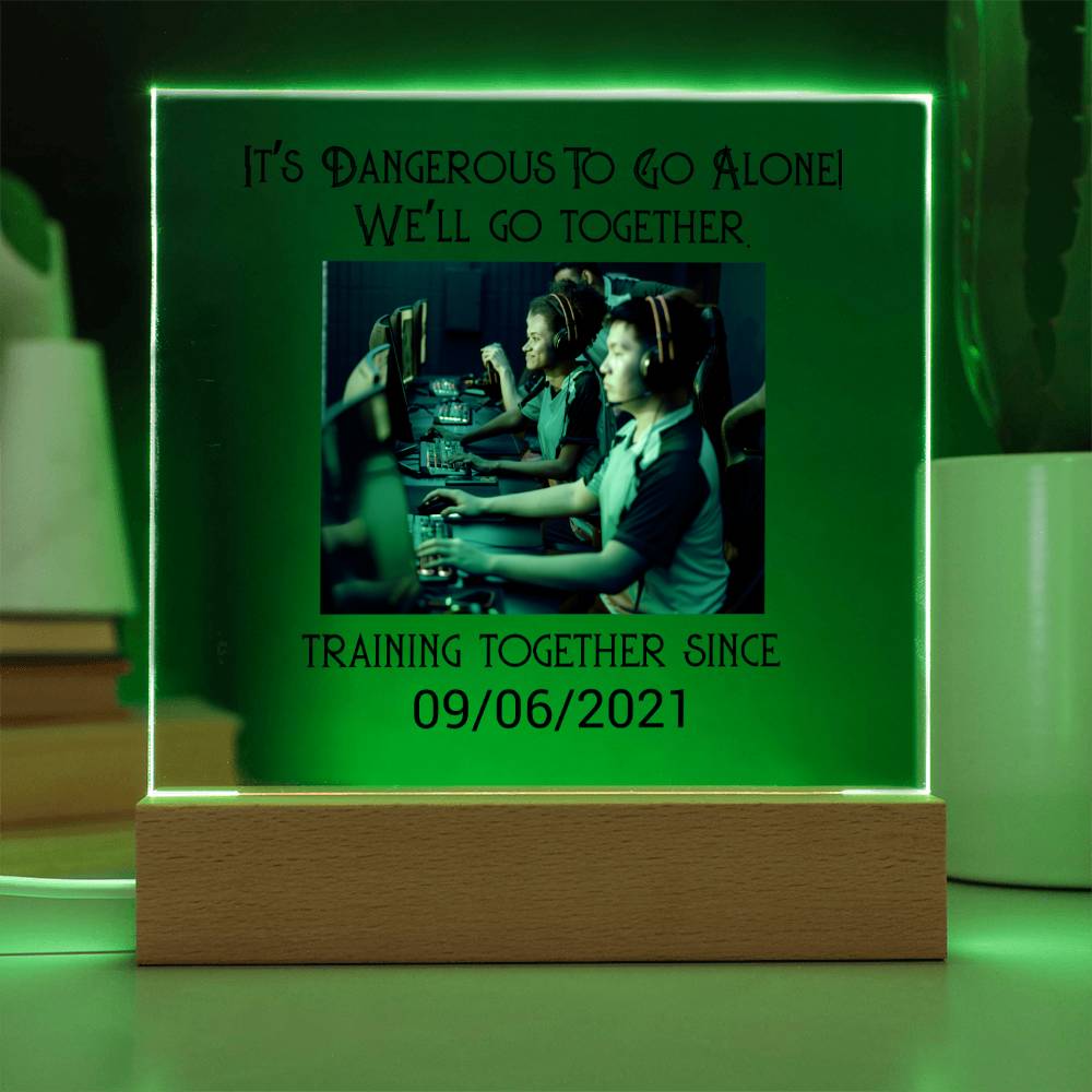 Best Friends Mixed Playing Games Training Acrylic Square