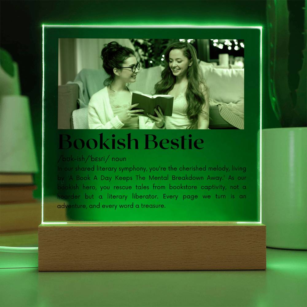 Bookish Bestie - A Literary Liberator Acrylic Square