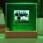 Best Friends Female Football Training Acrylic Square