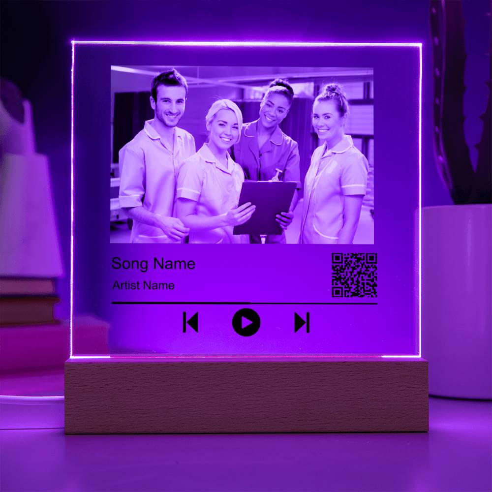 Nurse Without song name Square Acrylic Plaque