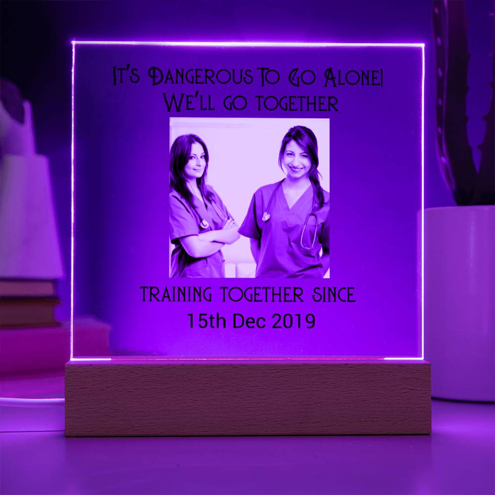 Best Friends Nurse Training Acrylic Square
