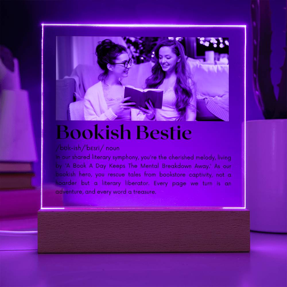 Bookish Bestie - A Literary Liberator Acrylic Square