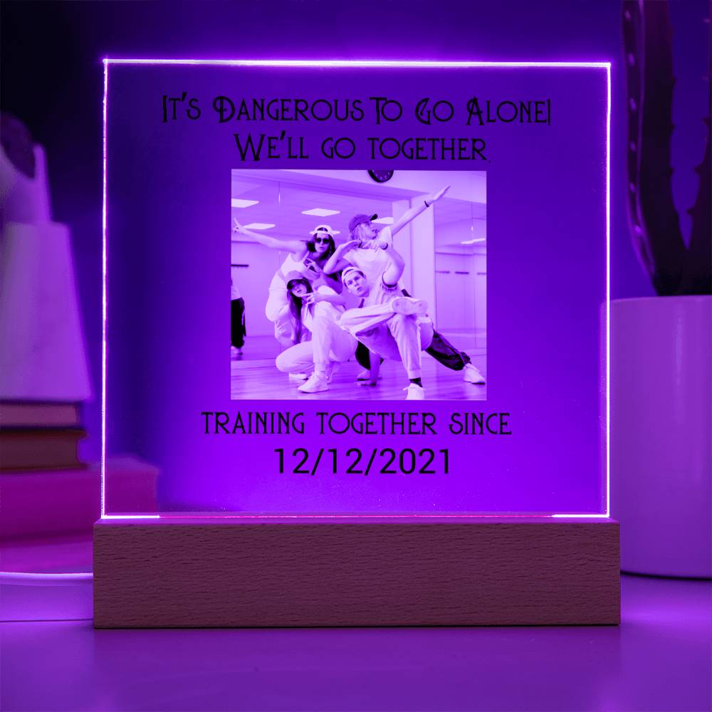 Best Friends Dancing Training Acrylic Square