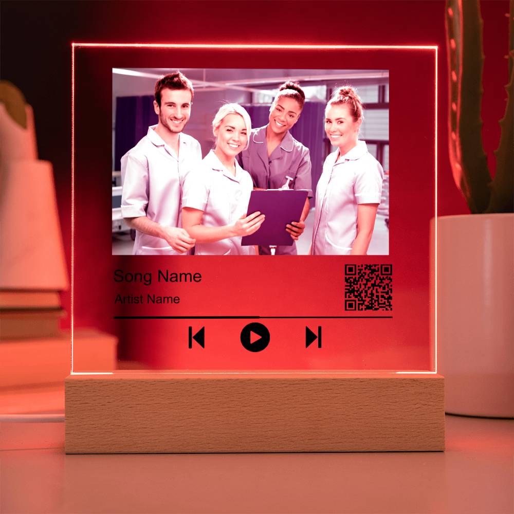 Nurse Without song name Square Acrylic Plaque