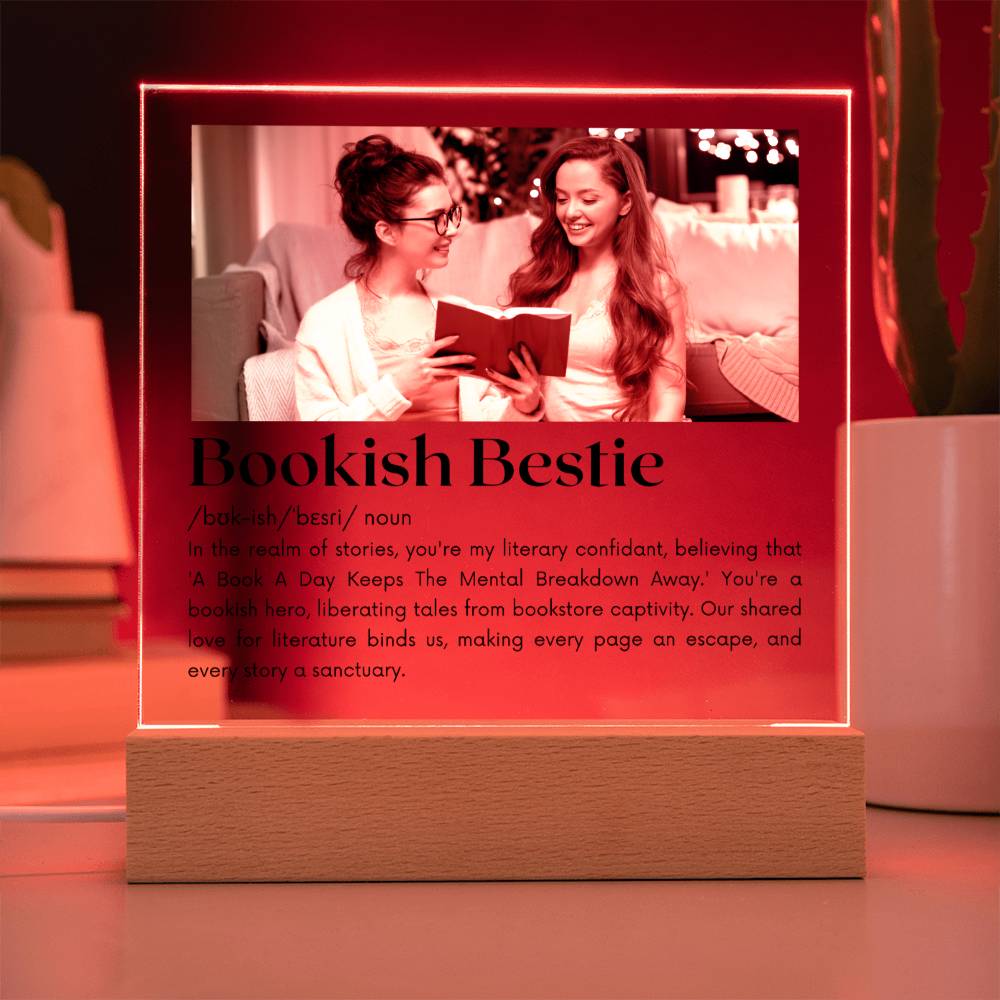 Bookish Bestie - Bookish Hero Acrylic Square