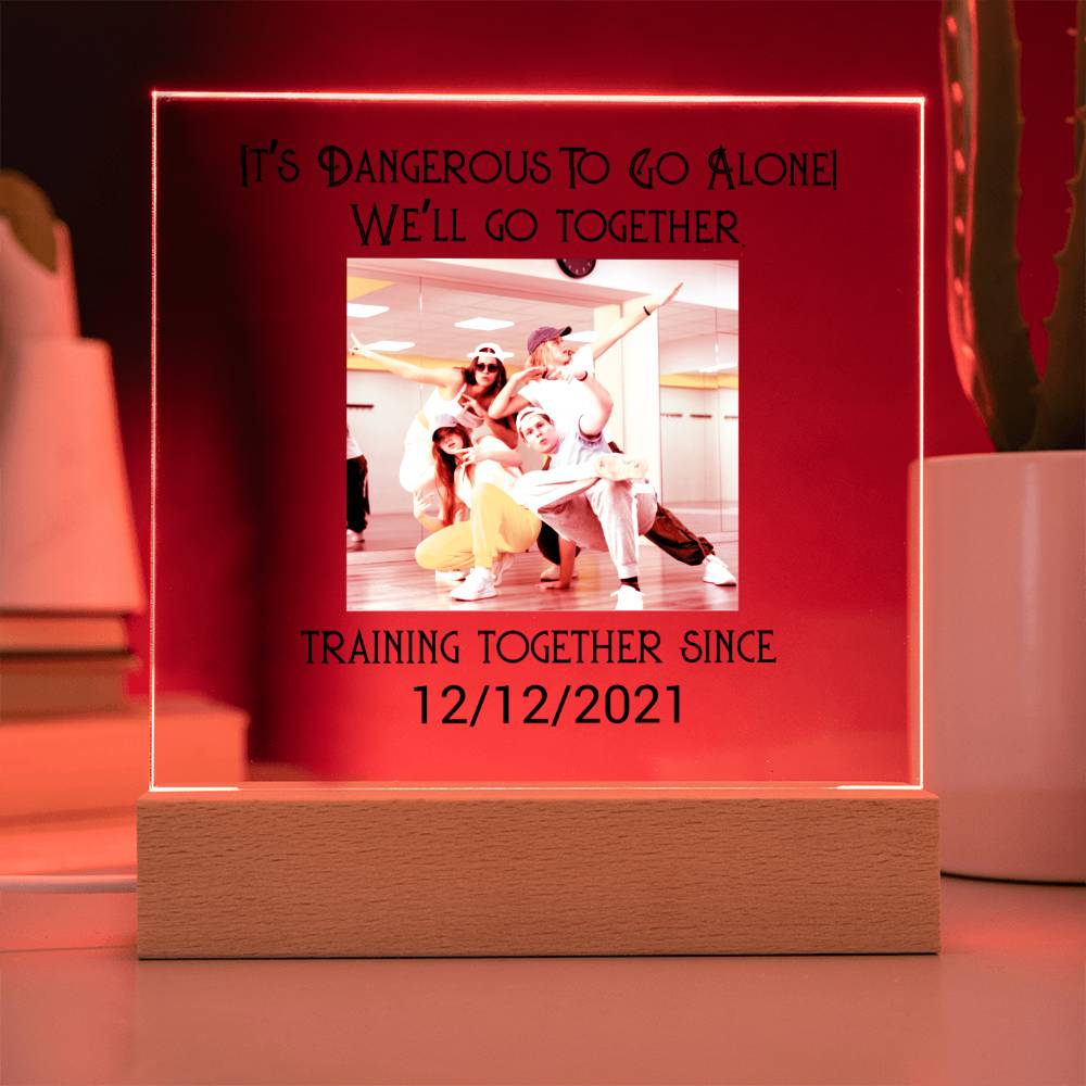 Best Friends Dancing Training Acrylic Square