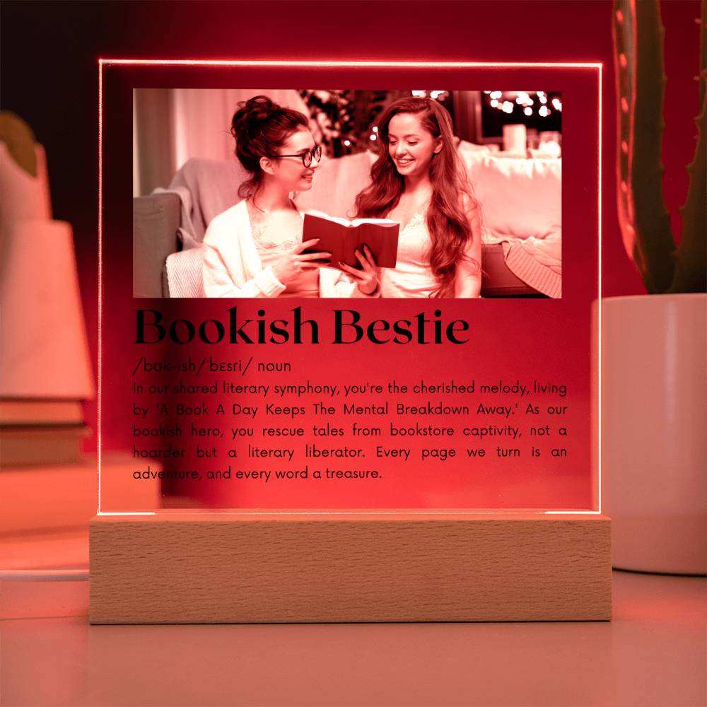 Bookish Bestie - A Literary Liberator Acrylic Square