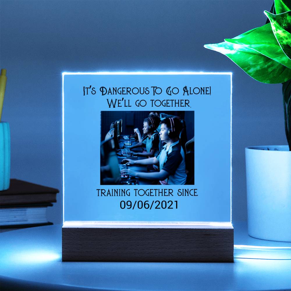 Best Friends Mixed Playing Games Training Acrylic Square