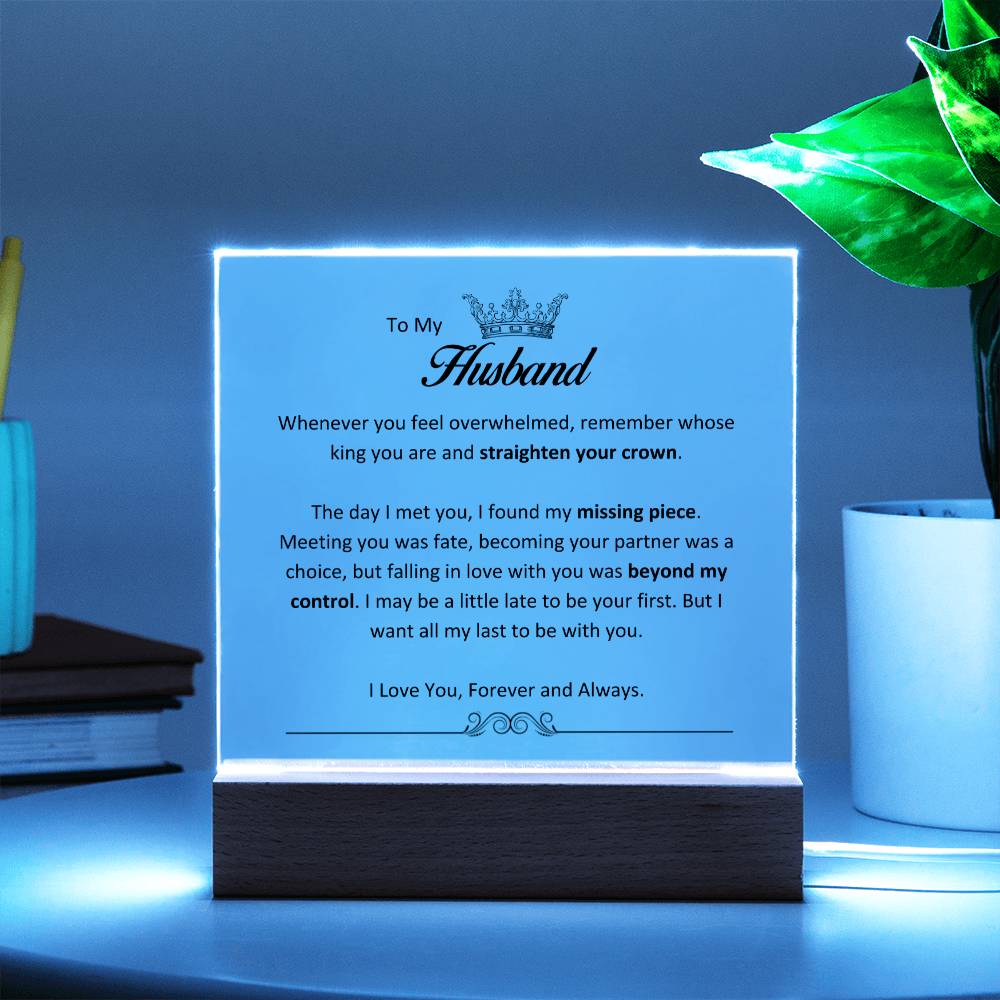 Lurve™ Husband - Straighten Your Crown, Missing Piece Acrylic Square