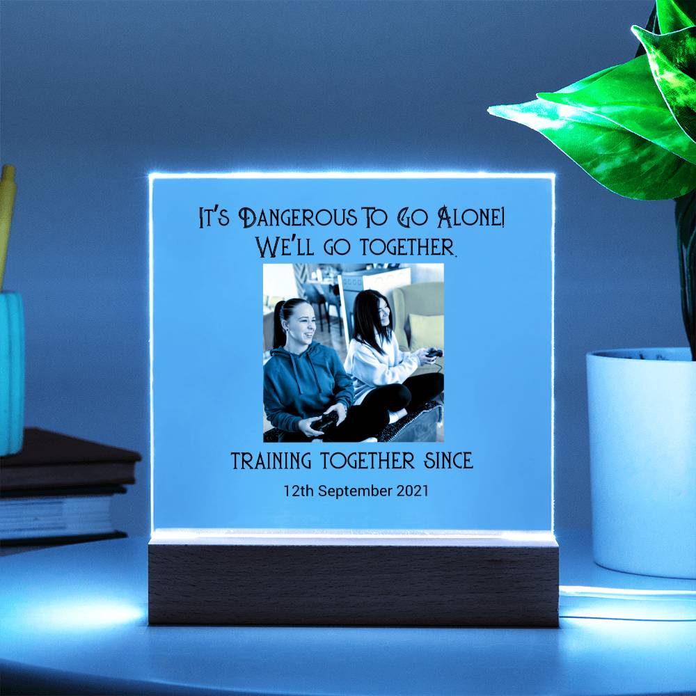 Best Friends Playing Games Training Acrylic Square