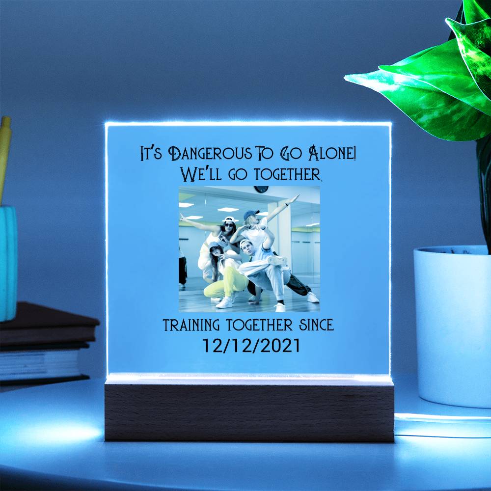 Best Friends Dancing Training Acrylic Square
