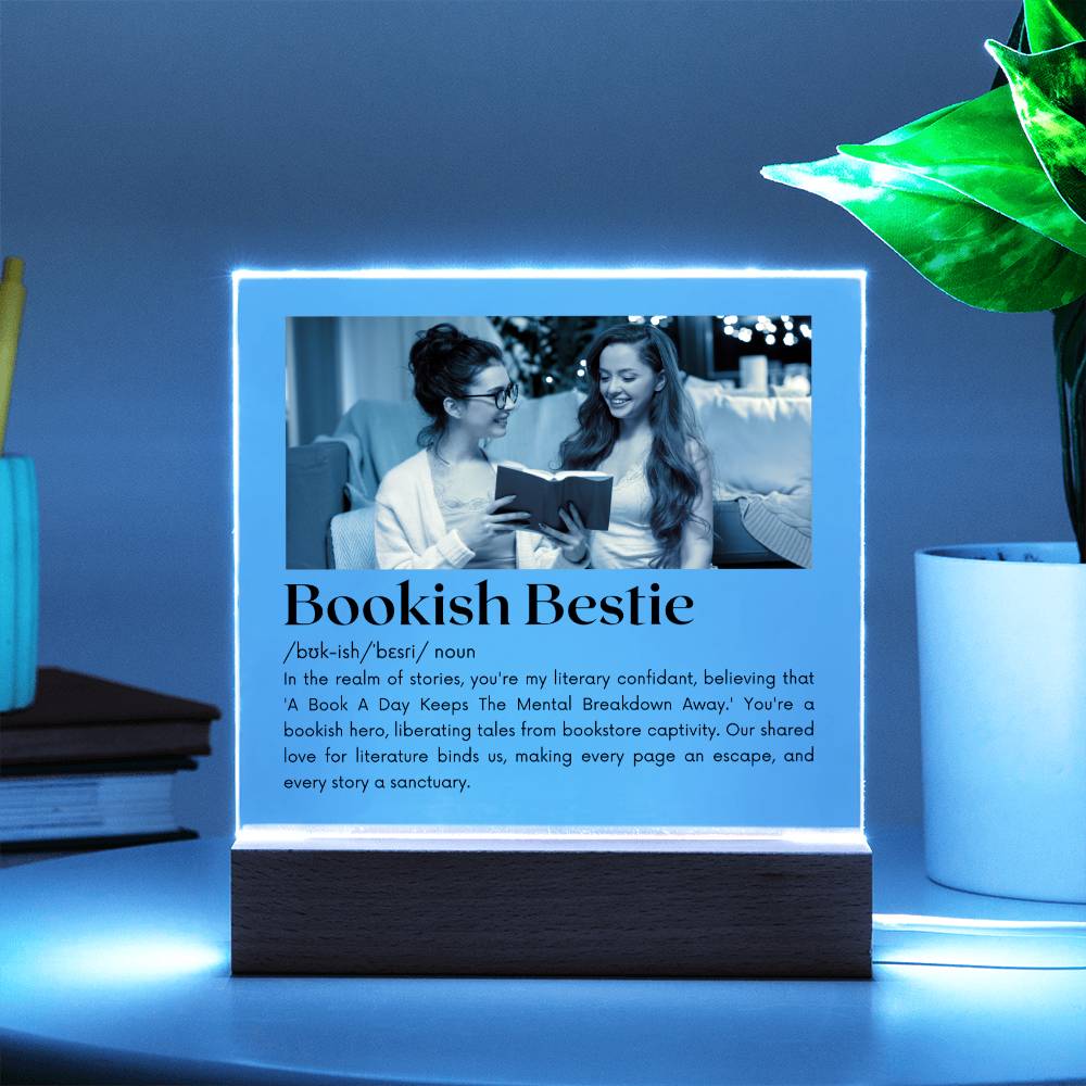 Bookish Bestie - Bookish Hero Acrylic Square