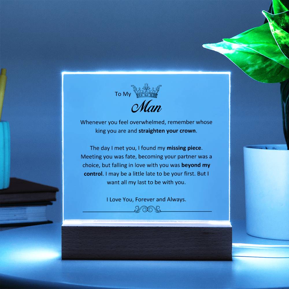 Lurve™ Man - Straighten Your Crown, Missing Piece Acrylic Square