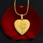 Name - Lurve™ MAR Daffodil, Cherry Blossom Engraved Heart Necklace