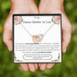 Lurve™ Future Mother In Law - Eternal Gratitude, Wonderful Mother Interlocking Hearts Necklace
