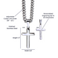 Future Husband - My Celestial Wonder Personalized Cross Necklace with Cuban Chain