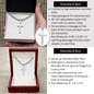 Soulmate - Happiest Version Personalized Cross Necklace with Cuban Chain