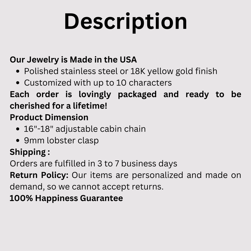 Bookish Bestie - Bargain of Happiness Personalized Name Necklace