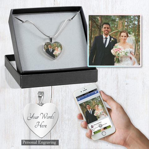 Lurve™ Wedding Couple Heart Necklace