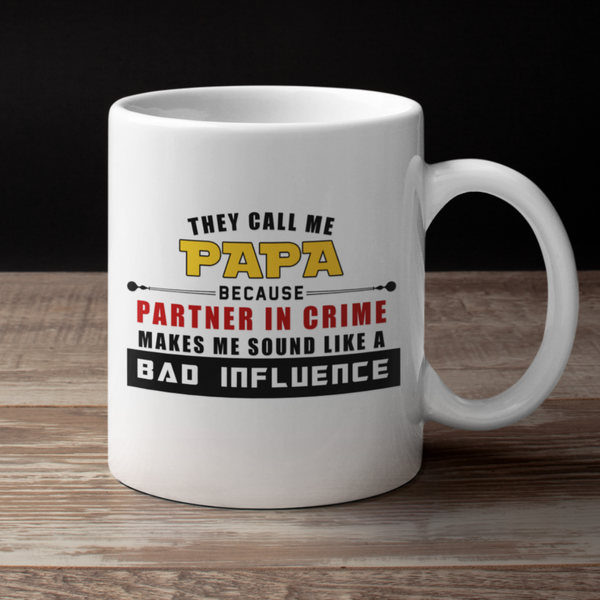 Papa Partner in Crime 11oz Mug