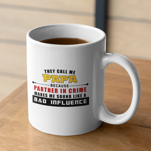 Papa Partner in Crime 11oz Mug