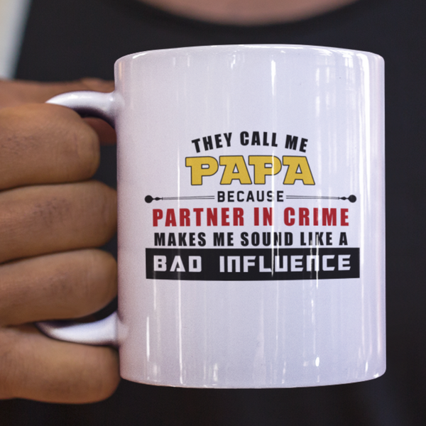 Papa Partner in Crime 11oz Mug