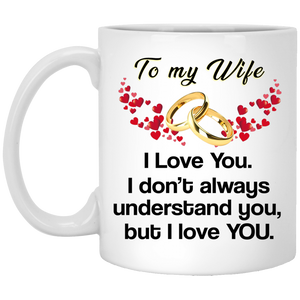 Wife, I Love You 11 oz. White Mug
