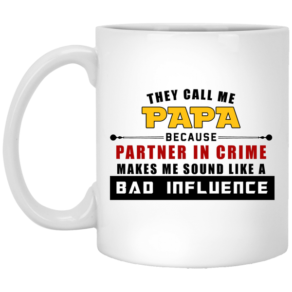 Papa Partner in Crime 11oz Mug